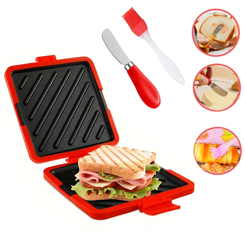 Kitchen Baking Gadgets - Set da 3 tostapane per sandwich