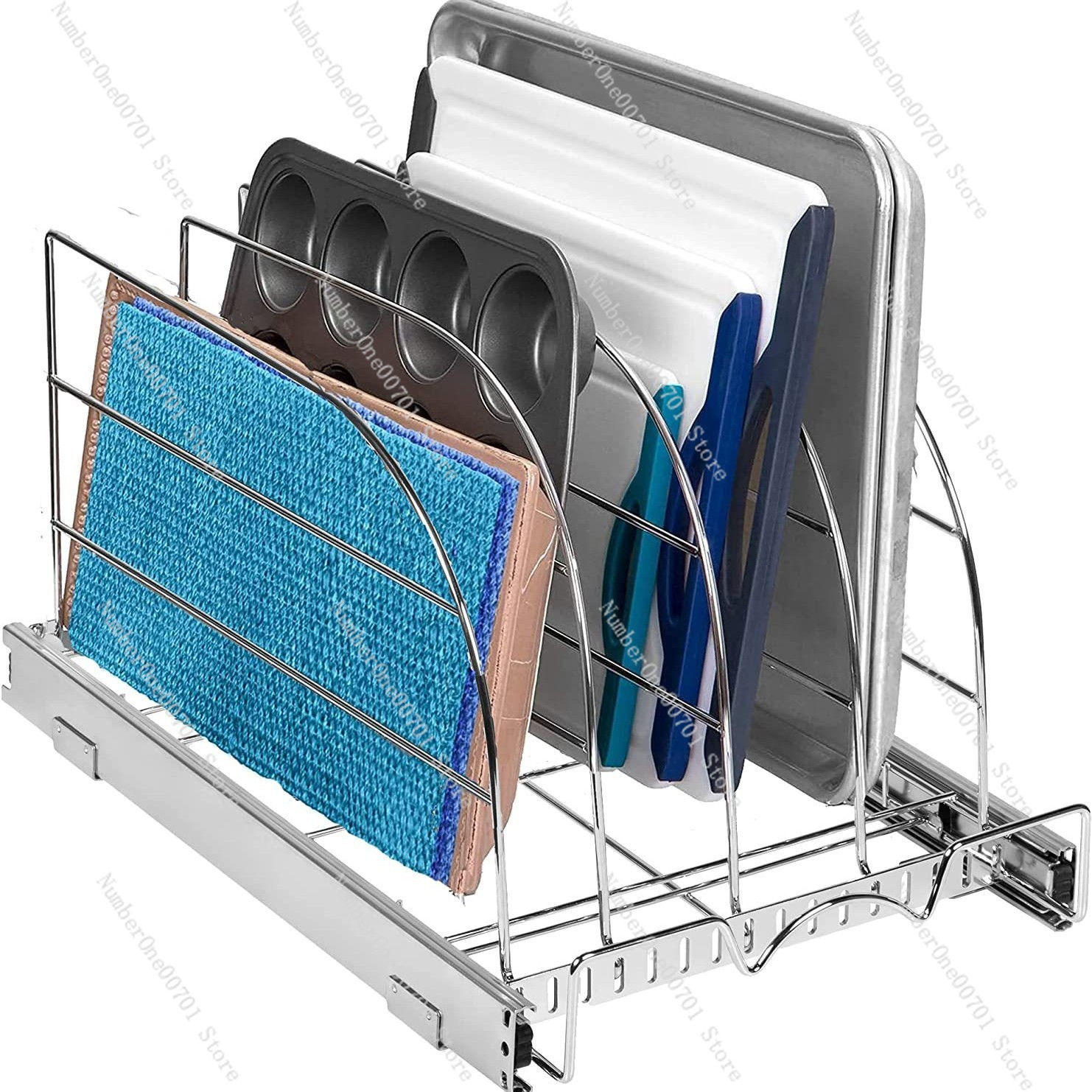 Kitchen Cabinet Baking Organizer - Organizzatore Estraibile per Armadietto da Cucina