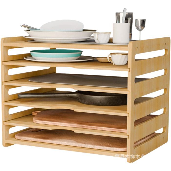 Kitchen Cabinet Baking Organizer - Mobiletto portaoggetti da cucina in legno