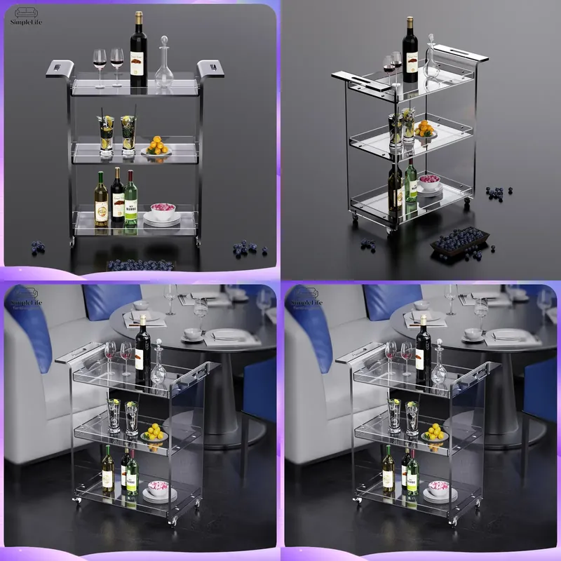 Kitchen Baking Trolley - Carrello da Cucina Moderno a 3