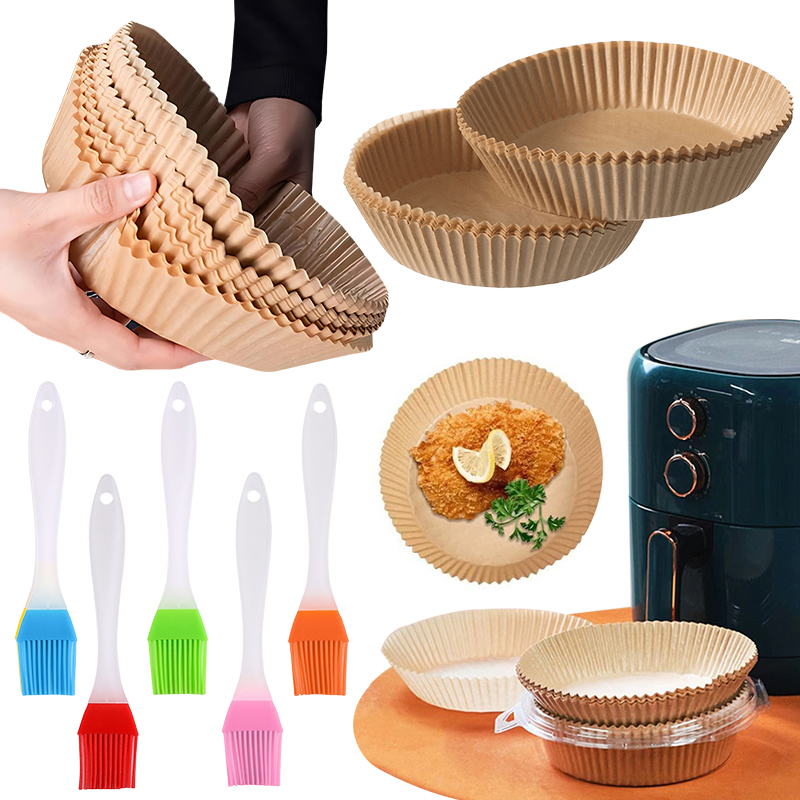 Kitchen Baking Gadgets - 50/100PCS Piastra di carta per friggitrice