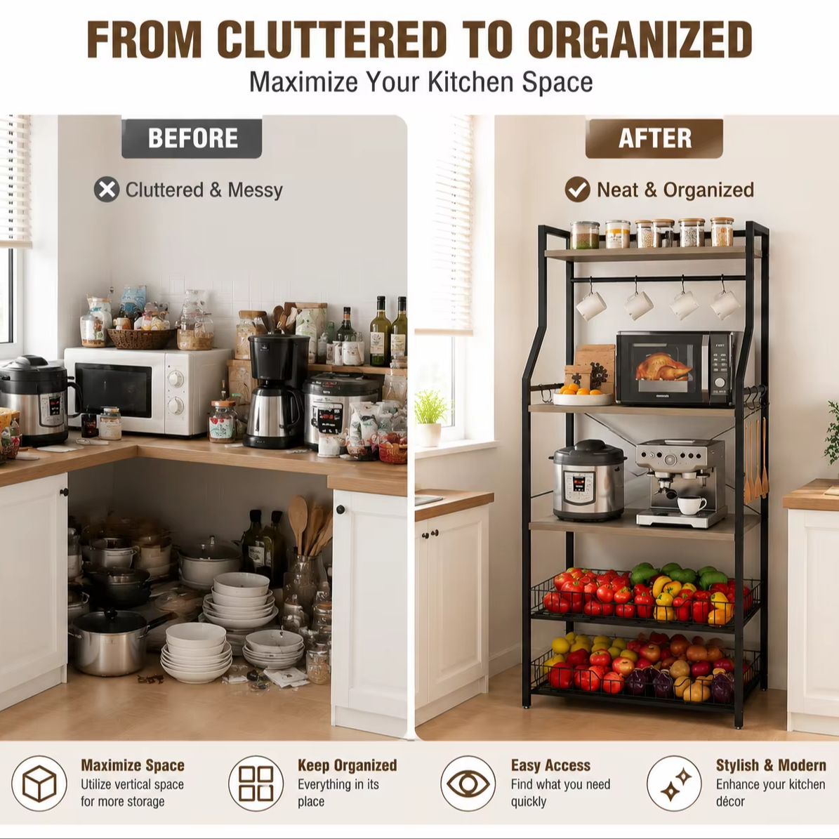 Scaffale da Cucina a 5 Ripiani - Kitchen Baking Rack recensione e prezzo