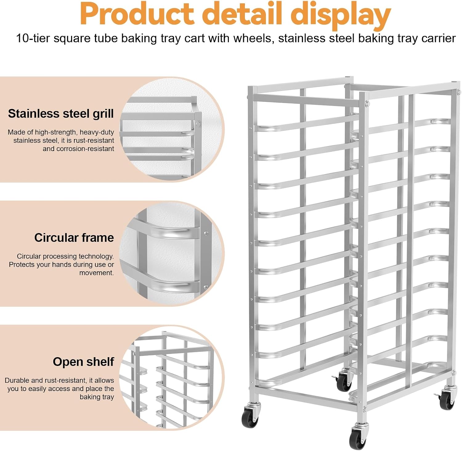 Carrello Mobile per Teglie da  - Kitchen Baking Trolley recensione e prezzo