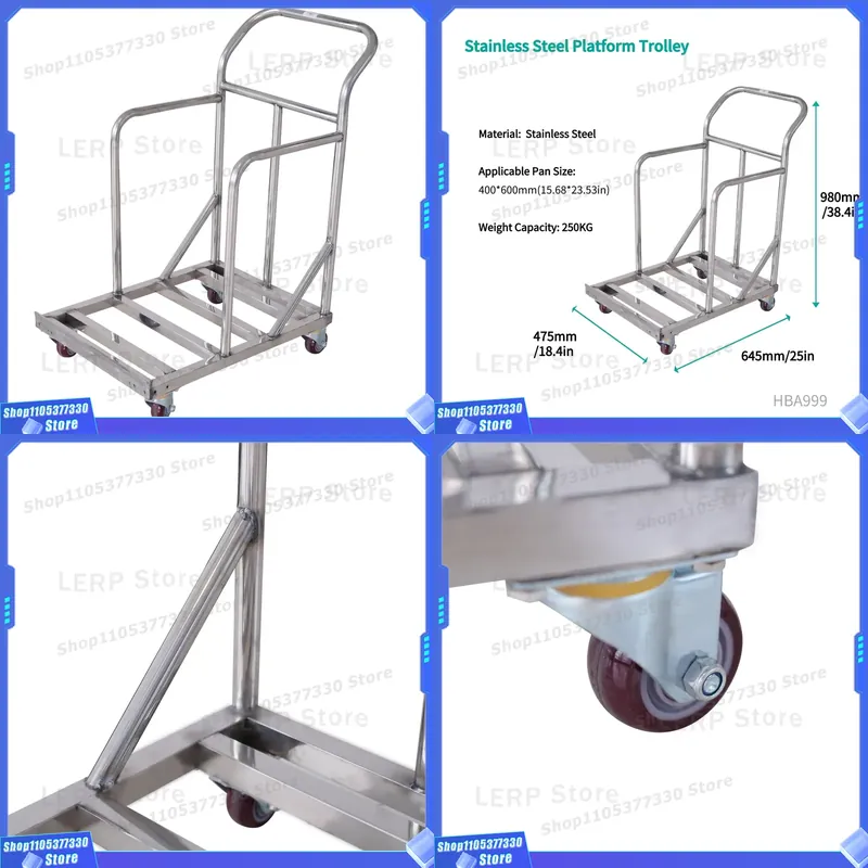 Carrello da Cucina in Acciaio  - Kitchen Baking Trolley recensione e prezzo