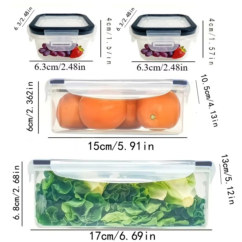 Set da 8 Pezzi: 4 Contenitori  - Kitchen Baking Tray Storage recensione e prezzo