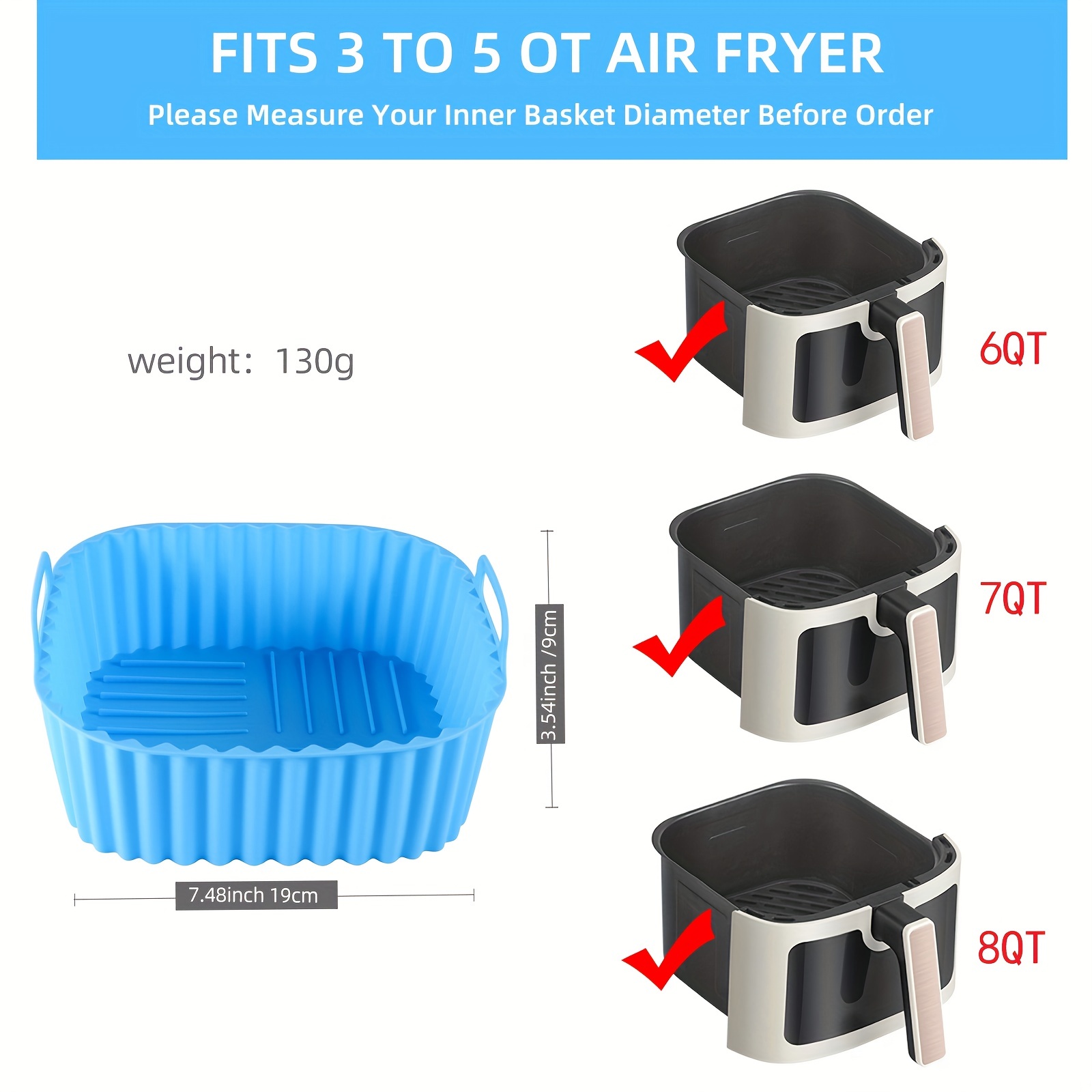 1 rivestimento quadrato per fr - Kitchen Baking Gadgets recensione e prezzo