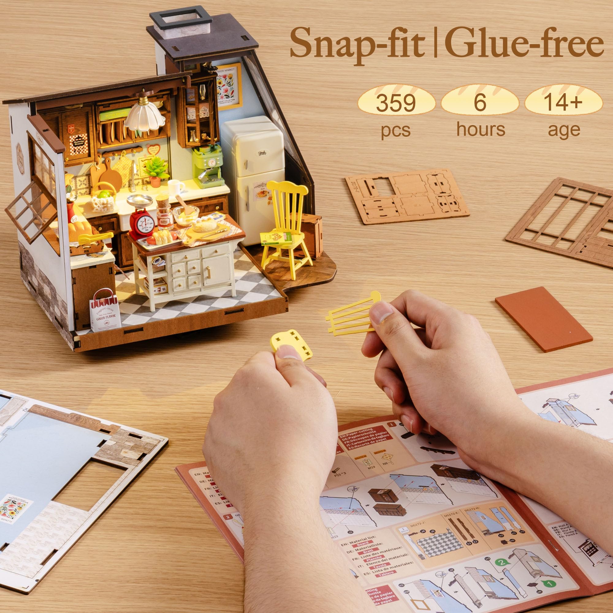 Rolife Kit casa in miniatura f - Baking Kitchen Robotime recensione e prezzo