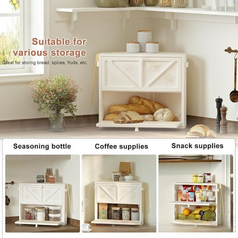 Scatola per il pane in legno a - Kitchen Baking Corner recensione e prezzo