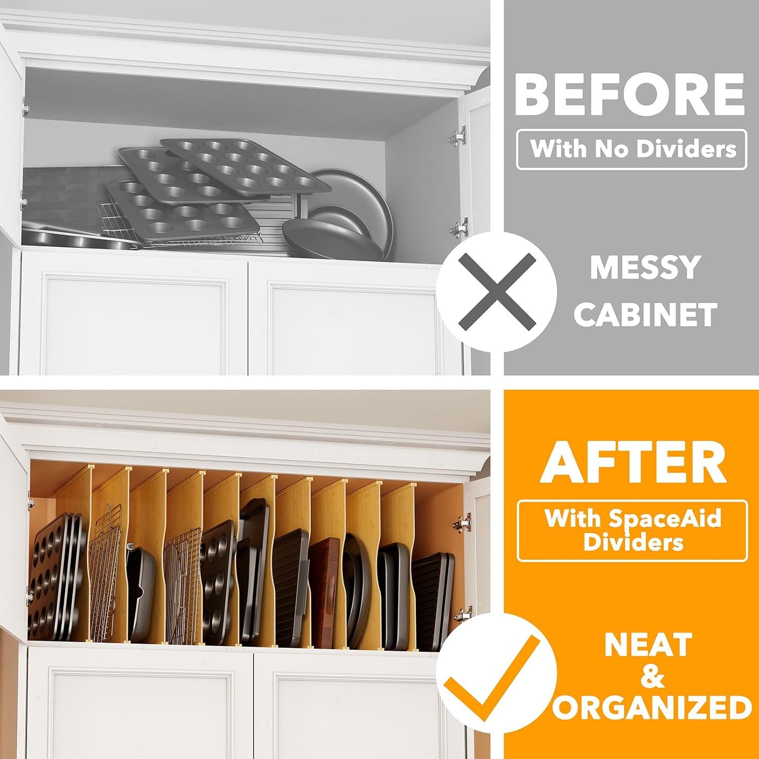 Confezione da 10 Divisori in B - Kitchen Cabinet Baking Organizer recensione e prezzo