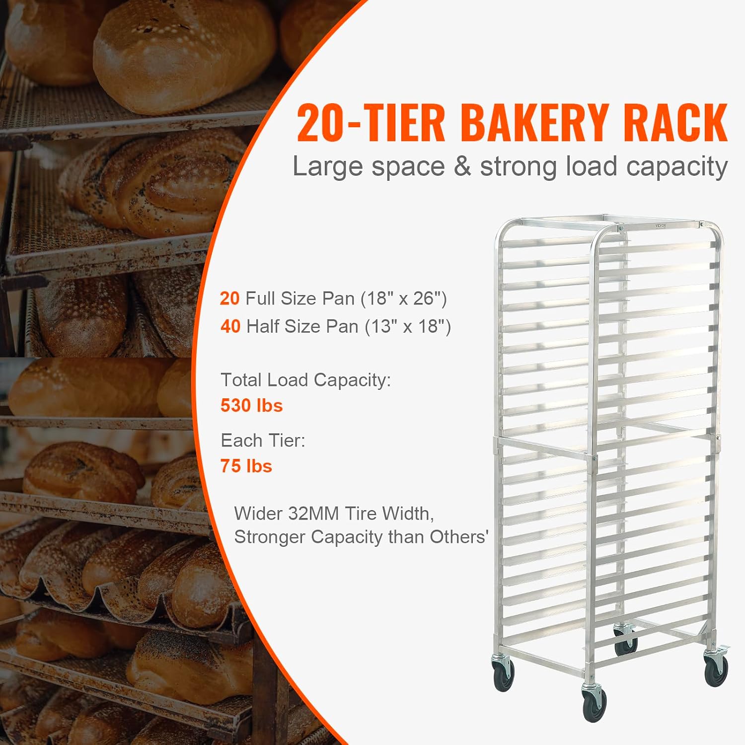 Carrello Portateglie Commercia - Kitchen Baking Trolley recensione e prezzo